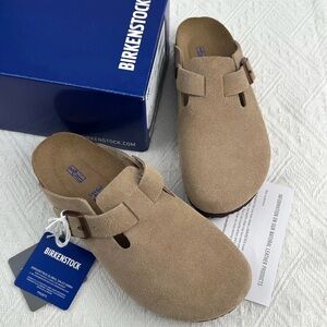 BIRKENSTOCK BOSTON TAUPE BASIC SLIPPER WOMENS 7 MENS 5 NO BOX OPEN TO OFFERS